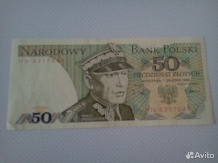 Польша,50 золотых,1988 год