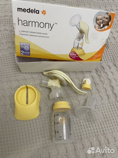 Молокоотсос medela harmony ручной двухфазный