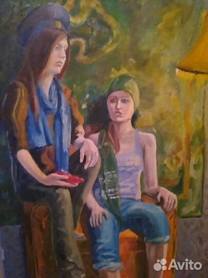 Картина 50х70 картон масло