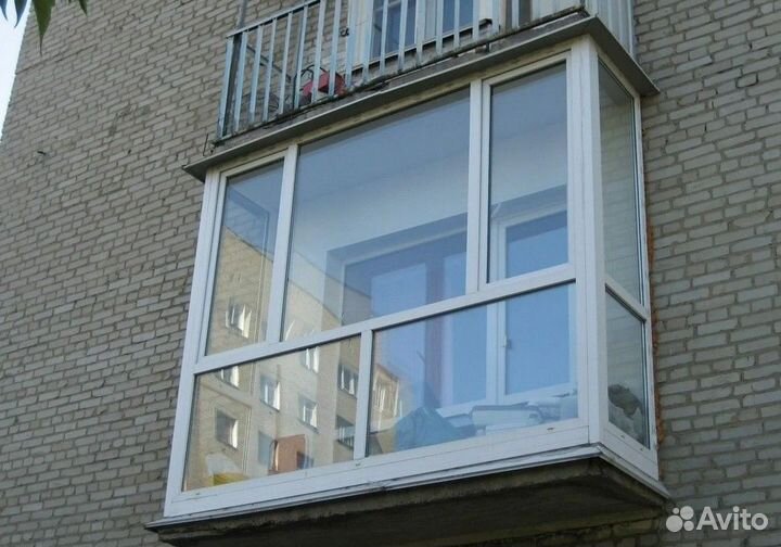Остекление балкона пвх