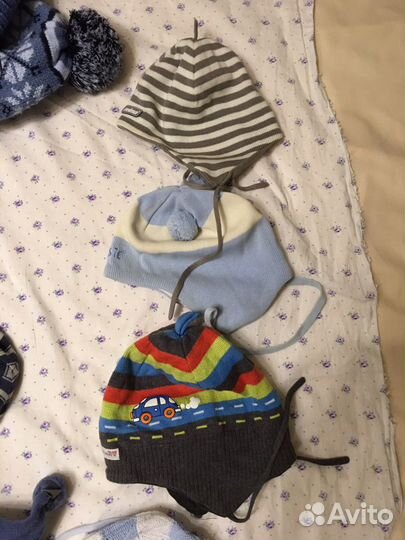 Шапки для мальчика 1-5 лет