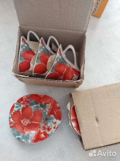 Новый кофейный набор, 12 предметов