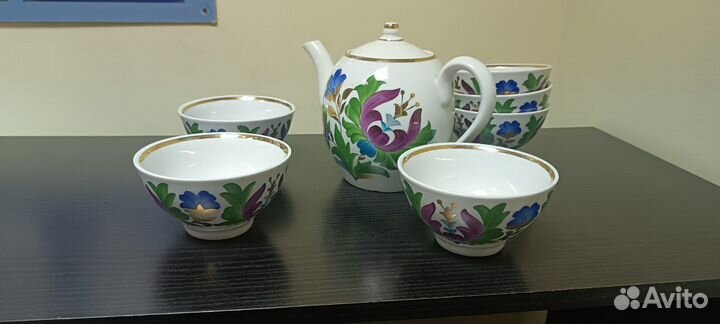 Чайный сервиз с пиалами пфз