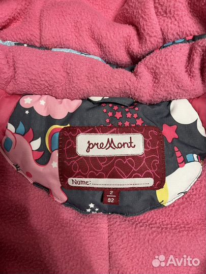 Зимний комбинезон для девочки 92
