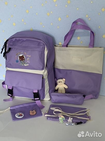 Рюкзак школьный для девочки комплект