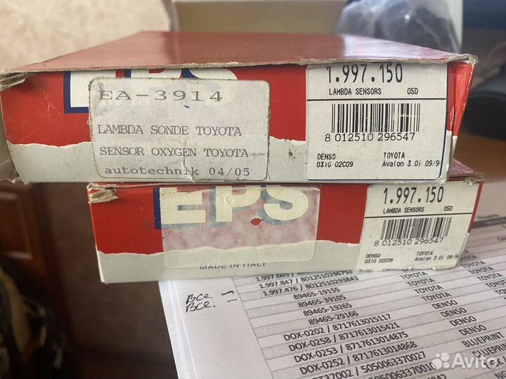 Лямбда зонд toyota Avalon 3.0см 1995 года