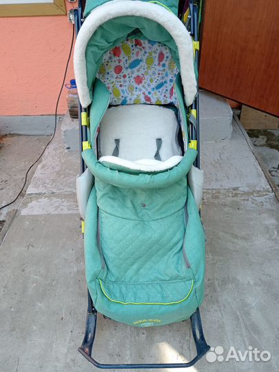 Детские санки коляска