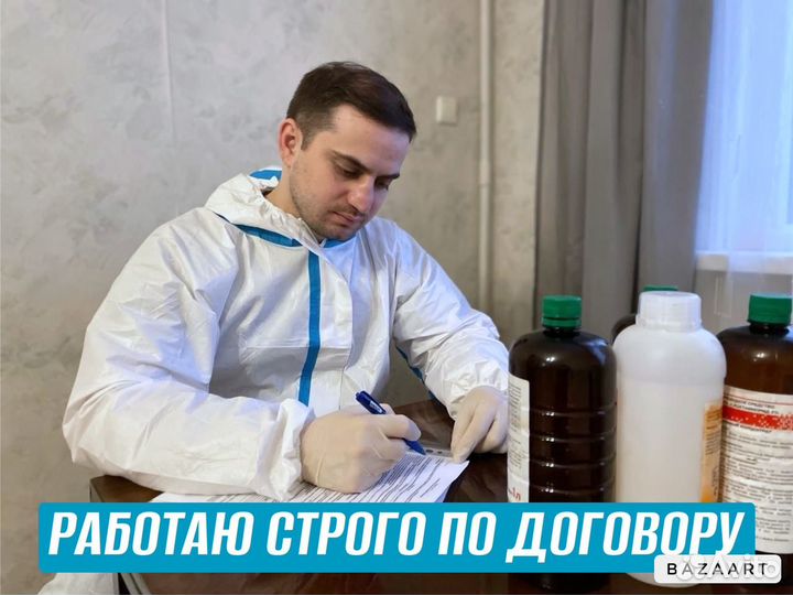 Уничтожение клопов, тараканов. Дезинфекция