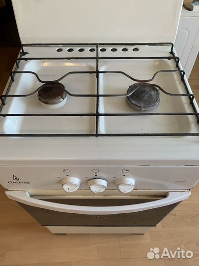 Плита газовая Омичка на 2 конфорки