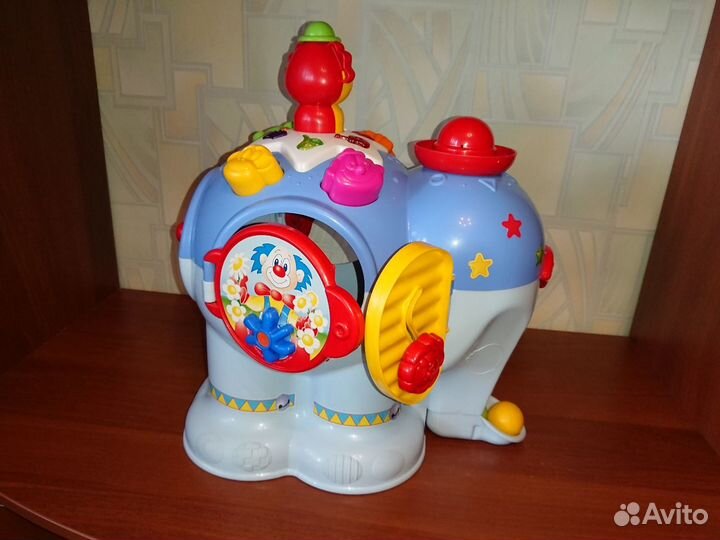 Музык. слон molto и жираф kiddieland