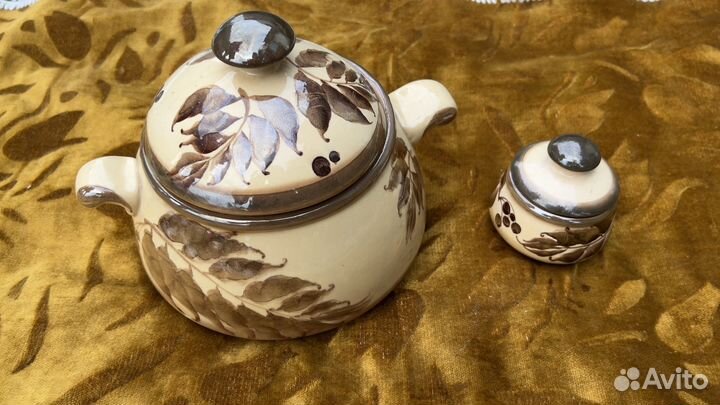 Супница глиняная СССР новая