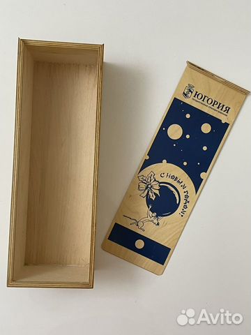 Деревянный ящик / коробка для бутылки