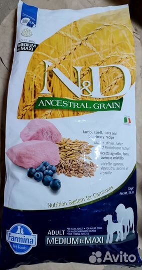 Корм сухой Farmina для взрослых собак 12кг