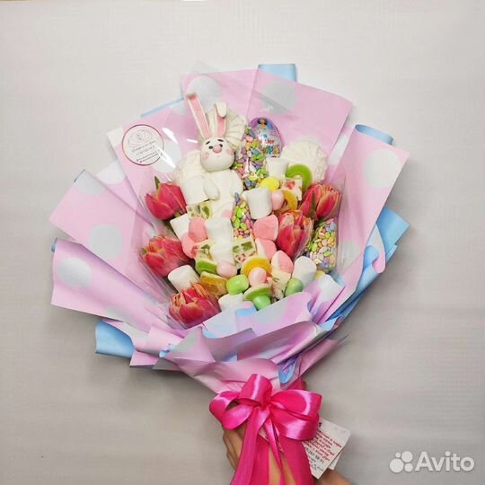 Съедобный букет, детский подарок, детский букет