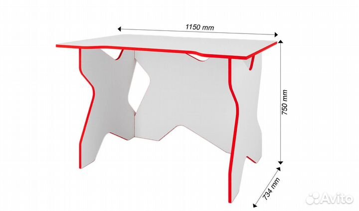 Компьютерный стол Игровой-801eap игровой классичес