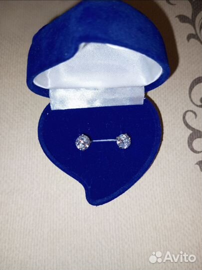 Серьги серебро