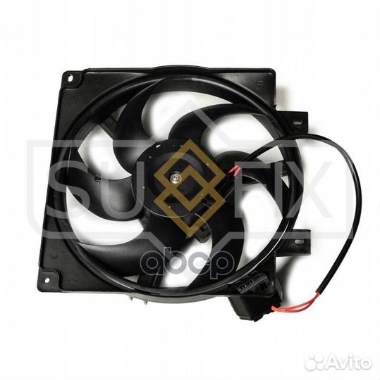 Вентилятор радиатора Лада 1117 Калина (с кожухом