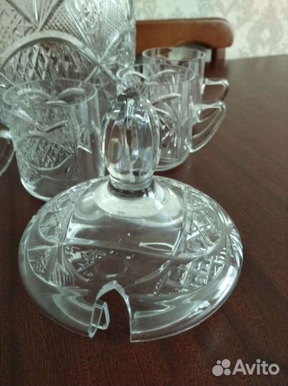 Хрустальный набор для глинтвейна СССР