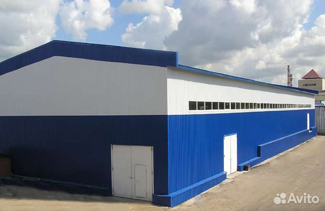 Ангары из проф листа