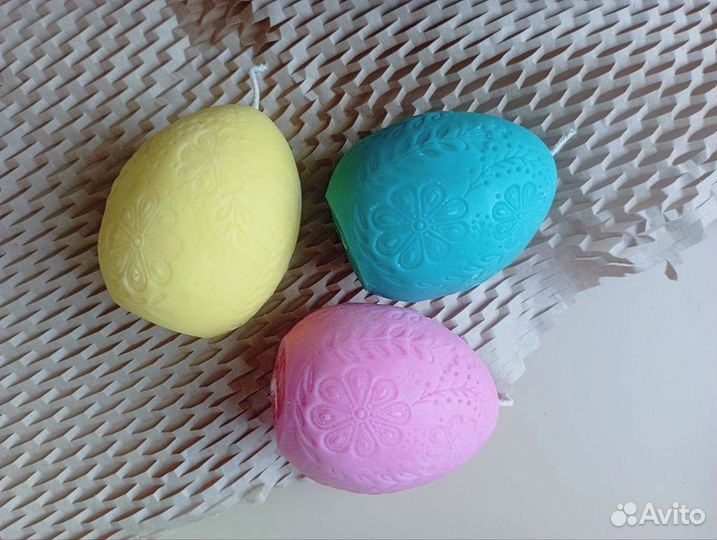 Свеча яйцо, свеча пион, пасха 2024