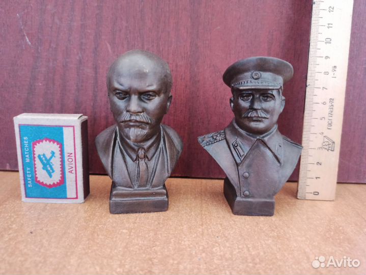Бюст Бронза Сталин, Ленин