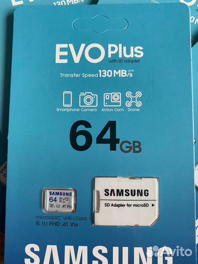 64Gb Micro SD Samsung EVO Plus