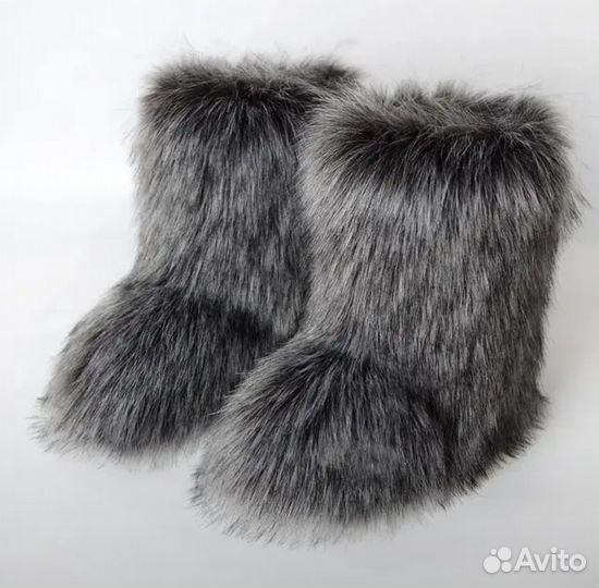 Меховые ботинки rick owens type yeti