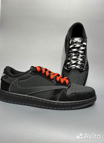 Кроссовки Travis Scott X Air Jordan 1 Low Black Ph