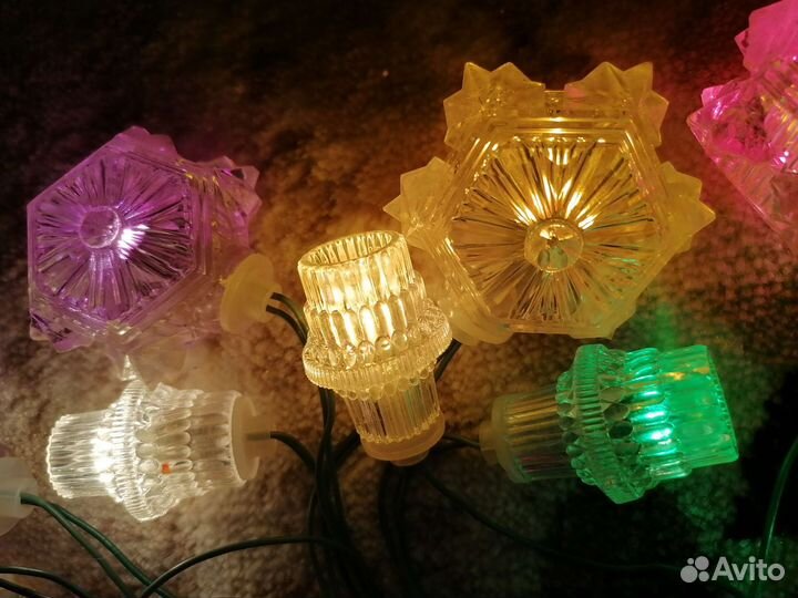 Елочная гирлянда (электрогирлянда) Искра, СССР