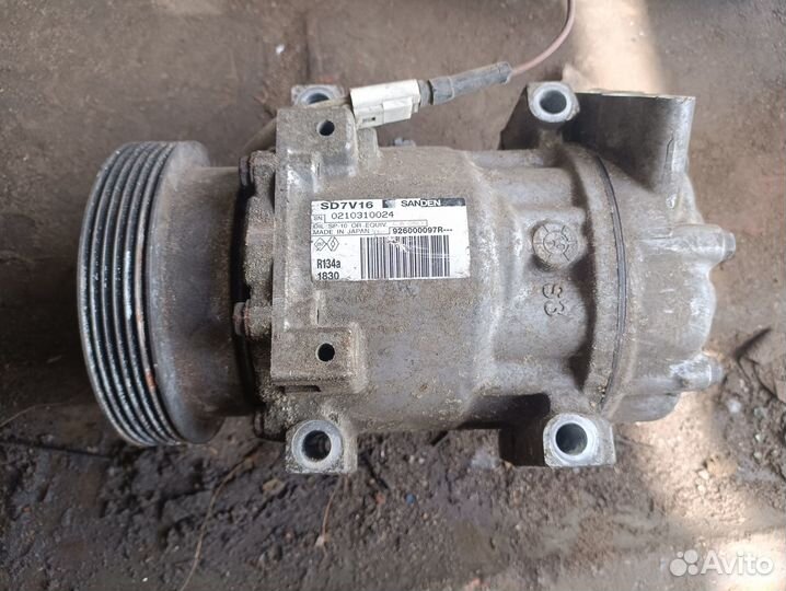 Компрессор кондиционера Almera G15 Logan Duster