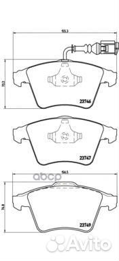 Колодки VW transporter V platform/chassis 7JD
