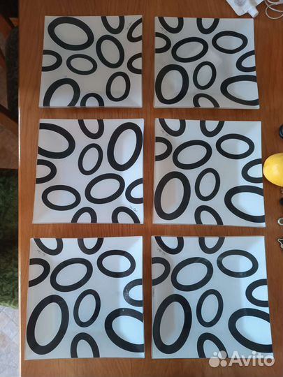 Набор стильных тарелок 6 штук