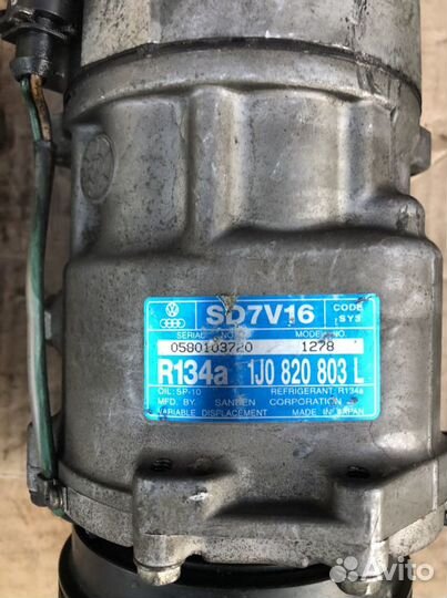 Компрессор кондиционера фольксваген гольф 4