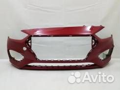 Бампер перед Hyundai Solaris 2 / 17-20 красный