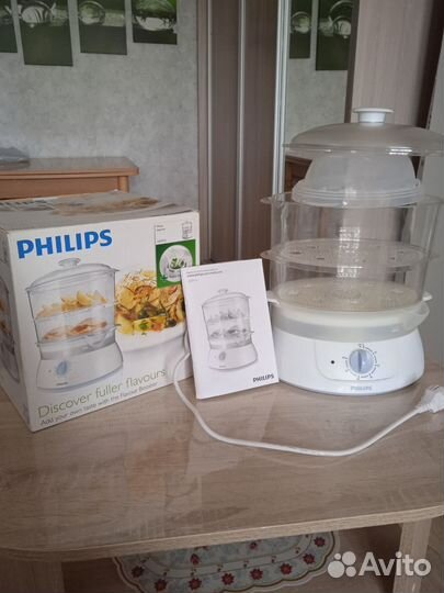 Пароварка электрическая philips