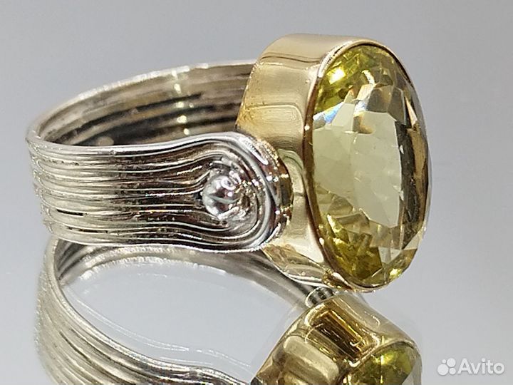 Кольцо с цитрином