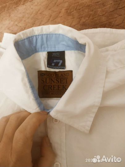 Рубашка белая и галстуки р. 146-152