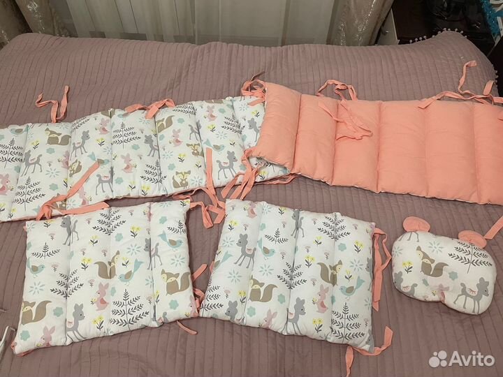 Бортики и балдахин в кроватку