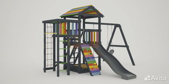 Детская игровая площадка Савушка 5 (black edition)