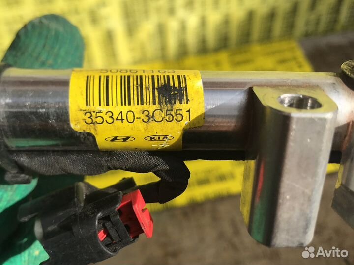 Топливная рампа левая hyundai экус