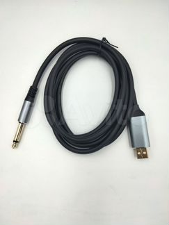 Гитарный кабель premium jack 6.3 на usb 1.8m