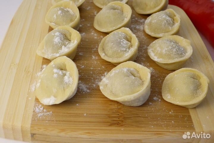 Домашние пельмени из свинины и говядины