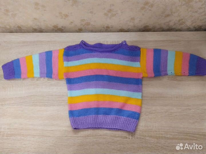 Пакетом Вязаные детские вещи 0-6 мес