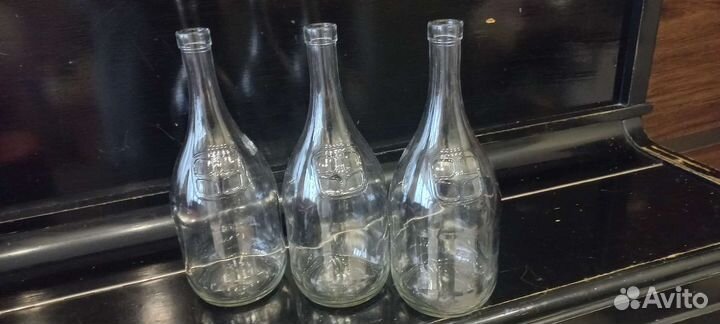 Стеклянная бутылка 1 л