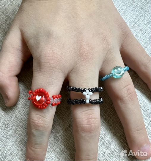 Кольцо из бисера