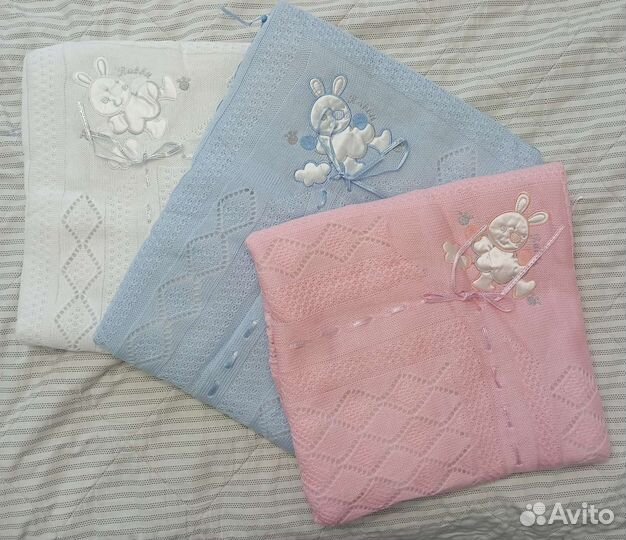 Плед детский вязаный