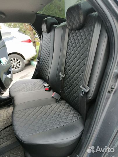 Чехлы новые экокожа для Hyundai Solaris 2011-2016