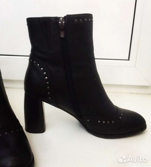 Ботильоны из натуральной кожи