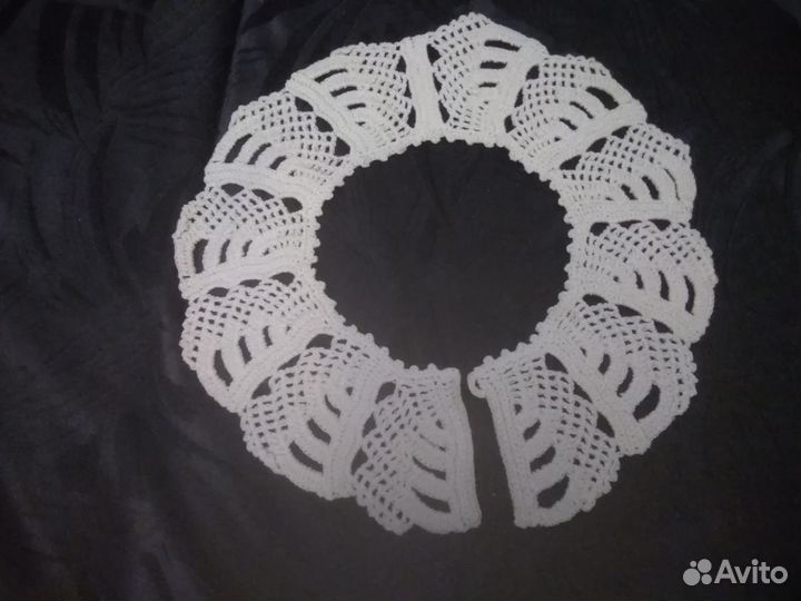 Воротники вязаные