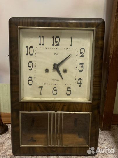 Часы янтарь СССР с боем